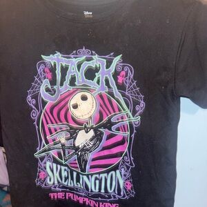 Disney Black and Purple Jack Skellington Kids T-Shirt
